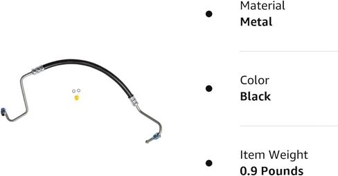 Edelmann 80290 Power Steering Pressure Hose: Replacement for - 2001-97 Jeep Cherokee, Black in Kuwait