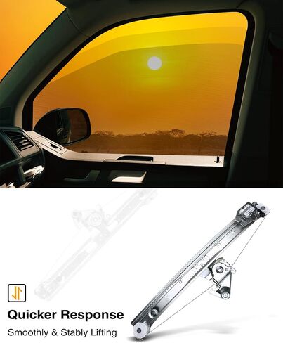 A-Premium Power Window Regulator without Motor Replacement for BMW E46 323i 325i 325xi 328i 330i 330xi Front Left Driver Side in Saudi Arabia
