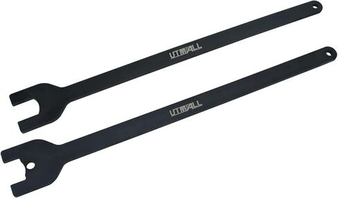 UTMALL 2PCS Viscous Fan Clutch Spanner Wrench Tool Set for Land Rover Range Rover 4.2 4.4 TD V6 303-1142 303-1143 in Saudi Arabia