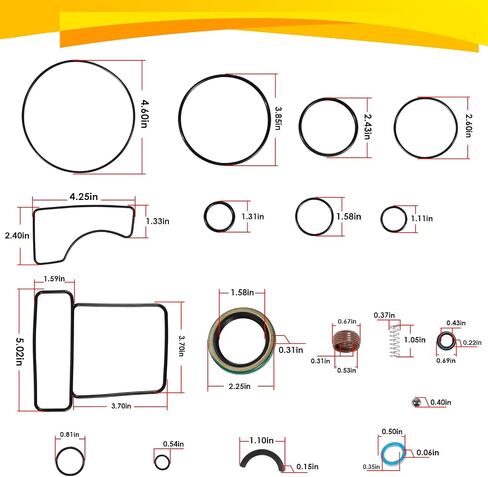 18-2643 Upper Gear Housing Seal Kit for Mercruiser Bravo Blackhawk, GLM 87480, Mallory 9-74301, Mercruiser Stern Drives 26-16709A1, for Driveshaft Housing & Drive Gears in Saudi Arabia