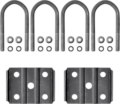 SPARKWHIZ Trailer U Bolt Kit, 5-1/2 inch U Bolt for 3,500 lb Trailer Axle, 2-3/8" Round Axle, 1/2" Diameter in Saudi Arabia