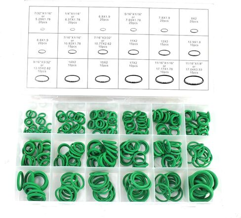 SINOCMP Multi Assortment 270pcs O-Ring Seal Kit for Car Vehicle Auto Repair (270pc HNBR O-Ring Assortment) in Kuwait