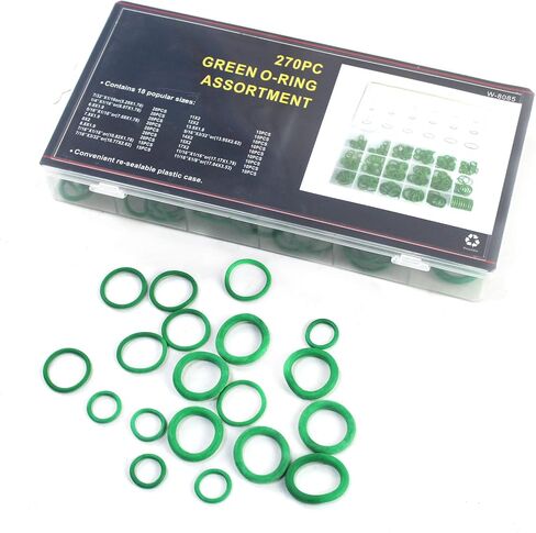 SINOCMP Multi Assortment 270pcs O-Ring Seal Kit for Car Vehicle Auto Repair (270pc HNBR O-Ring Assortment) in Kuwait