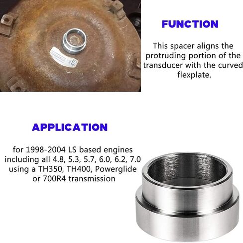 Flexplate Adapter Spacer, LS/LT محول محور العمود المرفقي لمحول عزم الدوران، متوافق مع LS1 / LT1 GM TH400 TH350 ، Flywheel LS2 LS3 LQ4 LT1 LS7 5.7 6.0 5.3 Camaro Firebird in Kuwait