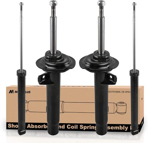 MOSTPLUS 4 مجموعة خلفية وأمامية سريعة كاملة لامتصاص الصدمات متوافق مع 1999-2000 BMW 323i يستبدل 334615 334614 343352x2 in Kuwait