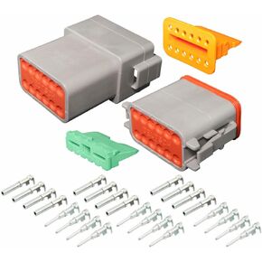 Deutsch DT Series 12 Pin Gray DT04-12P DT06-12S Complete Connector Kit in Kuwait