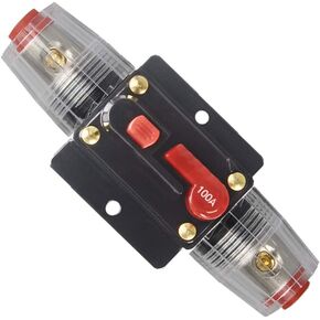 100A/150A Audio Circuit Breaker Auto Car Stereo Inline Fuse Holders Inverter, Manual Reset 12V-24V DC for Automotive Marine Boat Audio System Protection (100A) in Saudi Arabia