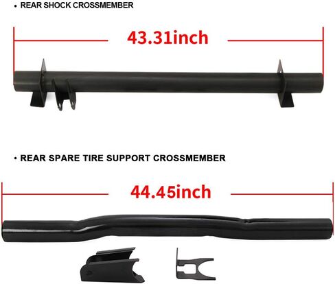 ELITEWILL 4PCS Front and Rear Fuel Tank Support Crossmember, Rear Upper Shock Mount Crossmember, Rear Spare Tire Support Crossmember Kit Fit For 1999-2006 Chevy Silverado GMC Sierra 1500 2500 in Saudi Arabia