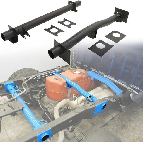 ELITEWILL 4PCS Front and Rear Fuel Tank Support Crossmember, Rear Upper Shock Mount Crossmember, Rear Spare Tire Support Crossmember Kit Fit For 1999-2006 Chevy Silverado GMC Sierra 1500 2500 in Saudi Arabia