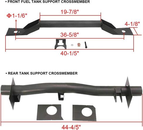 ELITEWILL 4PCS Front and Rear Fuel Tank Support Crossmember, Rear Upper Shock Mount Crossmember, Rear Spare Tire Support Crossmember Kit Fit For 1999-2006 Chevy Silverado GMC Sierra 1500 2500 in Saudi Arabia