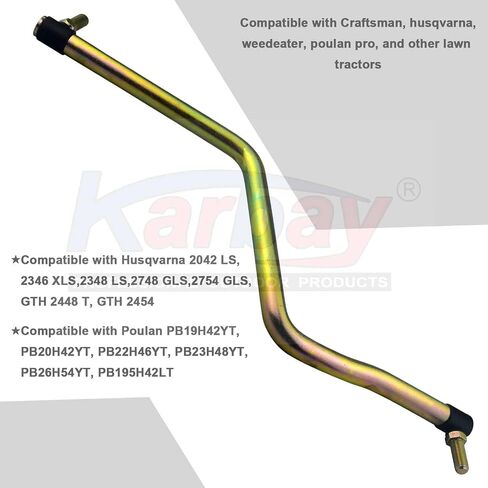 Karbay 175121 532175121 Steering Arm Drag Link Compatible with Husqvarna/Craftsman LT2000 LTX1000 917276827, Connects Sector Gear to The Spindle in Saudi Arabia