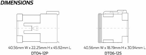 مجموعة وصلات كاملة DT04-12P DT06-12S من دويتش دي تي سيريز 12 دبوس رمادي in Kuwait