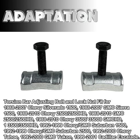 مسمار تعديل قضيب الالتواء وصمولة قفل من فونلكس مناسب لسيارة شيفروليه سيلفرادو تاهو جي ام سي سييرا يوكون كاديلاك اسكاليد in Kuwait