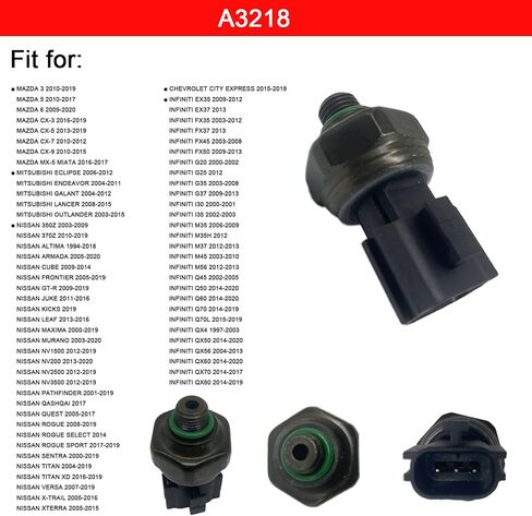 AMApart Pressure Switch Compatible with Nissan Altima Frontier Maxima Pathfinder Qashqai Quest Rogue Sentra Titan Versa X-Trail Xterra Infiniti FX35 FX37 QX50 QX80 Mazda 3 6 CX9 A3218 in Saudi Arabia