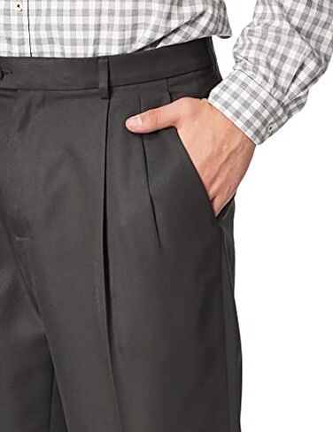 Perry Ellis Men's Classic Fit Non-Iron Double Pleat Dress Pant in Saudi Arabia