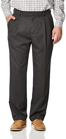 Perry Ellis Men's Classic Fit Non-Iron Double Pleat Dress Pant in Saudi Arabia