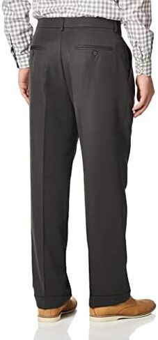 Perry Ellis Men's Classic Fit Non-Iron Double Pleat Dress Pant in Saudi Arabia