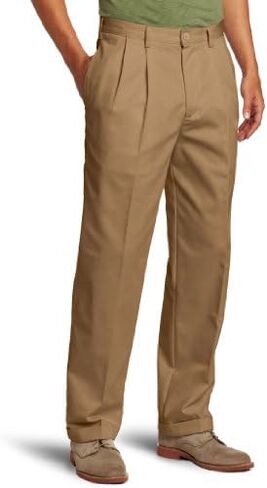 IZOD Men's American Chino Double Pleated Pant in Kuwait
