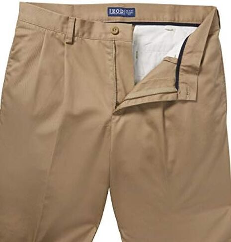 IZOD Men's American Chino Double Pleated Pant in Kuwait