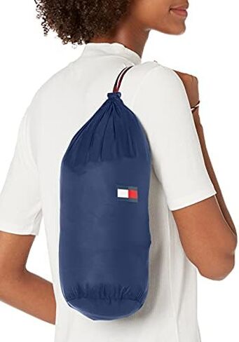 Tommy Hilfiger Women's Mid Length Chevron Quilted Packable Down Jacket in Kuwait