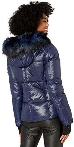 S13 Women's Kylie Down Puffer Jacket with Faux Fur Trimmed Hood in Kuwait