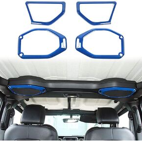 Voodonala for Wrangler JL JT Speaker Audio Trim Top & A Pillar Trim Compatible with 2018-2023+ Jeep Wrangler JL JLU Gladiator JT Interior Accessories, ABS 4pcs Carbon Fiber in Saudi Arabia