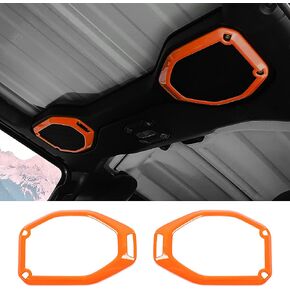 Voodola لسيارة Jeep JL JLU Top مكبر صوت محيطي لـ 2018-2022، ملحقات داخلية حمراء (قطعتان/مجموعة، غير مناسبة لـ JK)