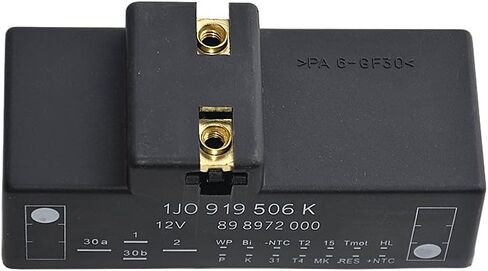 مرحل وحدة التحكم في مروحة التبريد 1J0919506K لسيارة فولكس فاجن بيتل جيتا جولف TT 2000-2014 بديل # 1J0 919 506 K وحدة التحكم في مروحة التبريد in Saudi Arabia