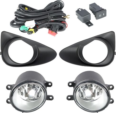 WFLNHB Fog Lights Switch Kit Replacement for 2012-2014 Toyota Yaris Hatchback 2Pcs Front Bumper Lamps in Saudi Arabia