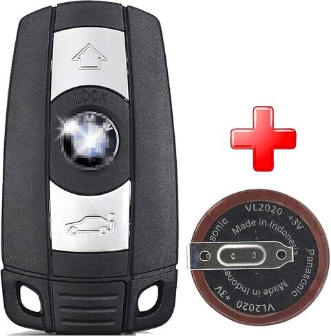 RemoteOverstock SHELL CASE AND BATTERY (Remote Key Fob Repair Kit) for BMW Smart Key Fob fits 2006-2014 1 3 5 6 Series, M3 M5 M6 X5 X6 Z4 E39 E46 E52 E60 – WITHOUT COMFORT ACCESS ONLY (INCLUDES VIDEO) in Saudi Arabia