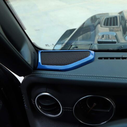 Voodonala for Wrangler JL JT Speaker Audio Trim Top & A Pillar Trim Compatible with 2018-2023+ Jeep Wrangler JL JLU Gladiator JT Interior Accessories, ABS 4pcs Carbon Fiber in Kuwait