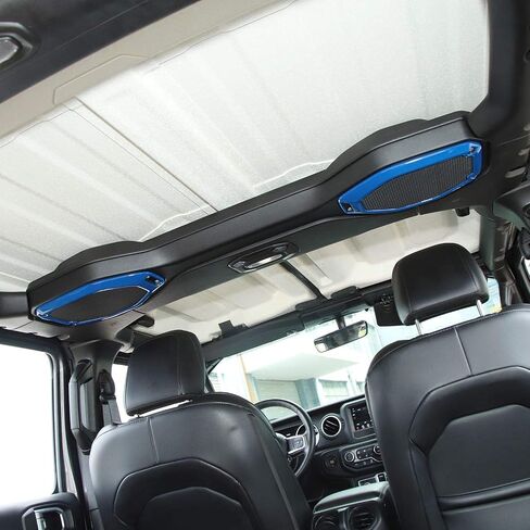 Voodonala for Wrangler JL JT Speaker Audio Trim Top & A Pillar Trim Compatible with 2018-2023+ Jeep Wrangler JL JLU Gladiator JT Interior Accessories, ABS 4pcs Carbon Fiber in Kuwait