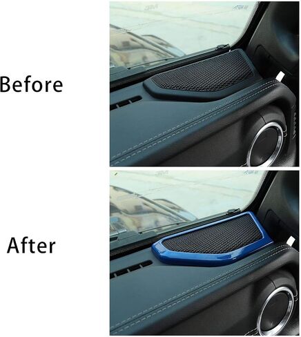 Voodonala for Wrangler JL JT Speaker Audio Trim Top & A Pillar Trim Compatible with 2018-2023+ Jeep Wrangler JL JLU Gladiator JT Interior Accessories, ABS 4pcs Carbon Fiber in Kuwait
