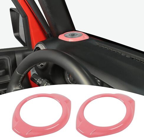 A Pillar Speaker Decoration Cover Trim for Jeep Wrangler JK & Unlimited 2015-2017 Interior Accessories(Black) in Saudi Arabia