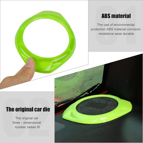 A Pillar Speaker Decoration Cover Trim for Jeep Wrangler JK & Unlimited 2015-2017 Interior Accessories(Black) in Kuwait