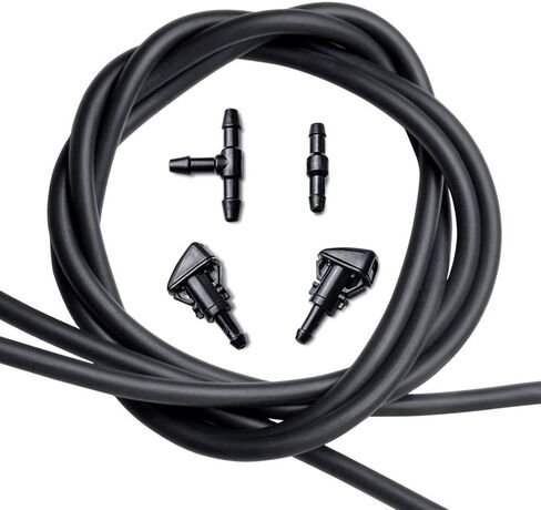 Windshield Washer Nozzles Kit, Replacement for Chrysler, Dodge, Jeep, Ram - OTUAYAUTO Washer Jet and Fluid Hose with Connector in Saudi Arabia