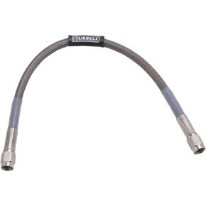Edelbrock/Russell 659020 Competition Stainless Steel Straight -4AN to Straight -4AN Brake Hose Assembly - 18" in Saudi Arabia