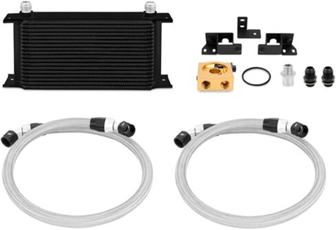 Mishimoto MMOC-WRA-07 Oil Cooler Kit Compatible With Jeep Wrangler JK 2007-2017 Silver in Saudi Arabia