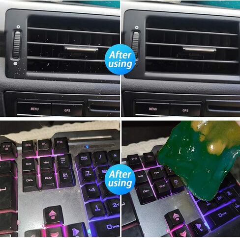 Moly Magnolia Cleaning Gel for Car, Universal Detailing Putty Gel Detail Tools Car Interior Cleaner, Removal Putty Keyboard Cleaner for Car Vents, PC, Laptops, Cameras (Blue) in Saudi Arabia