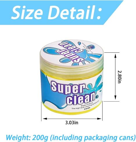 Moly Magnolia Cleaning Gel for Car, Universal Detailing Putty Gel Detail Tools Car Interior Cleaner, Removal Putty Keyboard Cleaner for Car Vents, PC, Laptops, Cameras (Blue) in Saudi Arabia