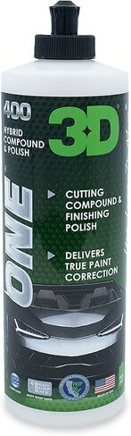 3D One Car Scratch & Swirl Remover - Rubbing Compound & Finishing Polish - Buffing Compound Swirl Remover - True Car Paint Correction 16oz. in Saudi Arabia