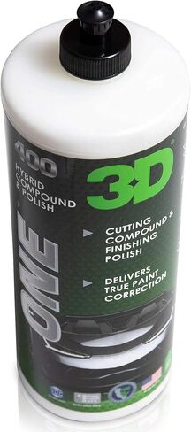 3D One Car Scratch & Swirl Remover - Rubbing Compound & Finishing Polish - Buffing Compound Swirl Remover - True Car Paint Correction 16oz. in Saudi Arabia
