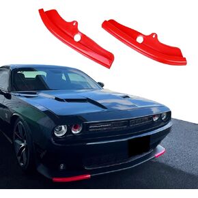 قطعة بديلة لغطاء واقي ممتص الصدمات الأمامي من Keptrim لسيارة دودج تشالنجر Scat Pack R/T GT SRT 2015-2021، وليس لـ R/T Plus، SXT وWidebody، أحمر، قطعتان in Kuwait