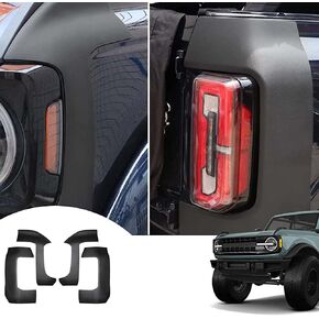 Xomzema 4 قطع زوايا خارجية تريل درع، واقي زاوية أمامي وخلفي مضاد للخدش، واقي حافة زاوية الشاحنة، ملحقات غطاء لفورد برونكو الطرق الوعرة 2/4 باب 2021 2022 2023 in Kuwait