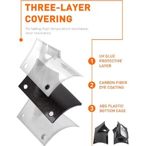 Savadicar Cowl Body Armor أغطية خارجية لحماية الزوايا لعام 2018 2019 2020 2021 2022 2023-Current Jeep Wrangler JL JLU & Jeep Gladiator JT 2/4 باب، أجزاء إكسسوارات خارجية، أسود مزخرف، زوج in Kuwait
