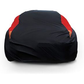 Compatible with Jeep Wrangler 2 Door, Custom Fit JK JL TJ YJ CJ,Outdoor Waterproof Sun Rain Snow Hail Protection with Driver Door Zipper (Black, Custom Fit Jeep Wrangler 2 Door)