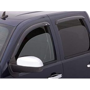 Auto Ventshade [AVS] In-Channel Ventvisor / Rain Guards | Fits 2016 - 2023 Toyota Tacoma Double Cab- Smoke, 4 pc. | 194768
