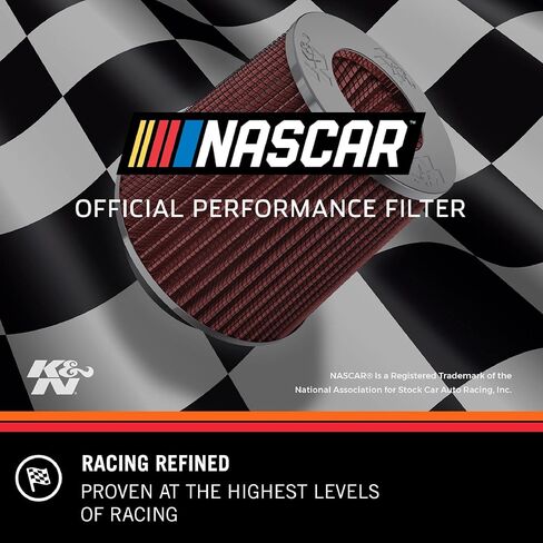 فلتر مدخل هواء بمشبك عالمي من K&N: أداء عالٍ، ممتاز، قابل للغسل، فلتر هواء بديل: قطر الحافة: 5 بوصة، ارتفاع الفلتر: 5.5 بوصة، طول الحافة: 1 بوصة، الشكل: مستدير مدبب، RU-5147 in Kuwait