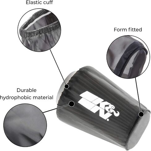 K&N Universal Clamp-On Air Intake Filter: High Performance, Premium, Washable, Replacement Air Filter: Flange Diameter: 6 In, Filter Height: 6.5 In, Flange Length: 1 In, Shape: Round Tapered, RF-1042 in Saudi Arabia