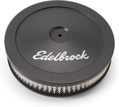Edelbrock 1203 Pro-Flo Black 10" Round Air Cleaner with 2" Paper Element in Kuwait